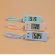 Mini small pendant watch for exam students, simple study, portable keychain electronic watch, creative digital electronic clock, white Y02 12-hour format