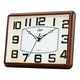 Compas table clock living room simple table clock creative quartz clock fashion clock modern bedside clock 3002 imitation wood