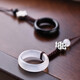 Today's dance mobile phone lack of rope anti -throwing ski rope Apple Huawei OV millet shell ancient style ornaments men's and women's rings buckle simplicity keys U disk anti -throwing pending agate black