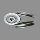 Outer diameter 60mm-120mm motor pulley pulley triangle pulley A type double groove outer diameter 60mm inner diameter 16mm A type single groove outer diameter 60mm inner diameter 16mm