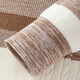 PeaceBird Spring 2024 Nuevo jersey rayado A1EEE1421 Brown Striped S