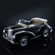 Harleybella (harleybella) Mercedes-Benz baby children electric car four-wheel seat for people and children retro classic car remote control rocking baby toy car retro beige [shock-absorbing soft wheel + leather seat + music Bluetooth + swing + full function]