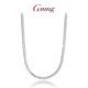 GsunGGSUNG platinum pt950 men's and women's necklace flat snakeskin white gold necklace customization needs to be customized PT950 necklace 45 cm 12 grams or so to order