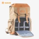 TARION German camera bag SLR backpack portable leather canvas camera bag Canon Nikon liner bag M02 retro yellow