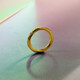 Saturday Fortune (ZLF) Gold Ring for Men and Women 5D Hard Gold Möbius Ring Trendy Cool Pure Gold Ring Nirvana Pricing No. 22-2.2g