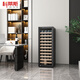 Curtis Compressor Constant Temperature Wine Cabinet Grape Wine Box Ice Storage Refrigerator Red Wine Cabinet Home Living Room with Hanging Cup Ice Constant Temperature Wine Cabinet Bar with Lock Height 1.26 Meters Beech Shelf Model + Full Shelf Model + With Door Lock + About 46 Bottles