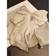 Mrs win 2025 new high-end oversized bow ponytail clip headdress hair clip female back head internet celebrity spring clip hair card apricot color A03-104