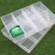 
Pengzhu thickened transparent plastic parts box without cover partition screw box classification grid electronic component separation storage box 1105-1 (12 grid fixed without cover)