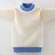 No. 1 children's clothing boy's sweater winter clothes new style children's pullover plus velvet thickened warm medium and large children's boy's thread elementary school students red plus velvet 160 weight 85 Jin [Jin equals 0.5 kg] or less