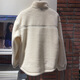 阿迪达斯 （adidas）三叶草外套女装春秋季新款仿仿羊羔绒保暖加绒运动服立领防风夹克 IM3899奇妙白 S