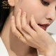 Chinese Jewelry Chinese Valentine's Day Gift Möbius Ring Gold Ring Women's 999 Pure Gold Möbius Ring