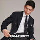 FULL MONTY布雷泽羊毛西装男士休闲修身西服外套轻商务单西 双排牛角扣1891 42