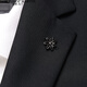 North Martin high-end coat suit brooch men's wedding lapel pin brand gun color