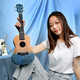 安德鲁（ANDREW）儿童尤克里里小吉他初学者女男ukulele 26英寸海洋世界+全套配件