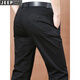 Jeep (Jeep) Herbst und Winter verdickte schwarze Herrenhosen Großgröße Casual Hosen Herren komfortable louse Business Casual Hosen Straight Hosen Hosen Dünn 5266 Militär Green-No Bullet 31