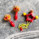 Bobbit Bread Superman Newborn Baby Hand-Ringing Sand Hammer Rattle Soothing Toys 0-6-12-month-old Baby Grabs 3 Sand Hammer 1 pair + Rattle + Manhattan Ball No holes