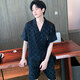 浪莎2025新款男士睡衣短袖短裤薄款冰丝夏季式夏天男生家居服套装 (BBA)冰丝G829 L码 (建议身高170左右，体重100-