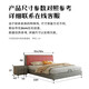 Fermax (freemax) minimalist leather bed double bed master bedroom large bed medieval style leather bed solid wood bed head layer cowhide soft cover bed-677 [head layer calf leather + 15CM steel wood ribs frame] Single bed 1.8*2.0 frame [normal model]
