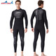 Gumunidaifu thickened warm wetsuit gelcoat winter swimming swimsuit one-piece long-sleeved surfing snorkeling waterproof mother 19491 men's 1 point 5MM S S