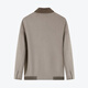 Veste à revers masculin à sept marques hiver laine décontractée laine à double face veste épaisse [en velours côtelé] 125JD70140 kaki 4xl (200)