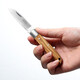 Sanben Sakura fruit knife folding knife household paring knife dormitory knife peeling knife women's portable fruit knife carry-on folding fruit knife olive wood handle