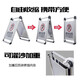 Tengchi Stainless Steel Sign No Parking Warning Sign Folding (Please Do Not Park) CY9820
