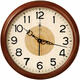 Polaris (POLARIS) European solid wood wall clock living room fashion creative clock simple wall watch decoration quartz clock 38cm