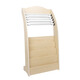 BANXUDOU JOURNALLE STAQUE JOURNAL RACK RACK STAGE BOUR SAGUE ET RACK RACK RACHER INFORMATION DES FLANCES BOIS JOURNAL MAGAZINE MAGAZINE RACKAGE RACK RACK CLIP 687 # White Height 96 Largeur 62