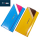 SEPTWOLVES women's wallet long multifunction Korean style fashionable and versatile cowhide hand wallet buckle sky blue
