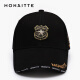 MONAITTE hat men's new spring and autumn casual peaked hat summer large head circumference hard top sun protection hat outdoor sunshade baseball cap women's black (four seasons) plus size (61-65CM)