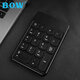 Bow HB157 Wireless Bluetooth NULERIC клавиатура мини -клавиатура для финансового учета кассира Перезаряжаемая клавиатура Bluetooth Black