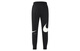 Nike (NIKE) broken hook large logo lace-up college style breathable lace-up mid-waist leg knitted sweatpants men's black black S