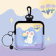 Qindu Fashion Canvas Coin Wallet Netter Crossbody Multifunktional Mini Storage Bag Wallet Bag Schlüsselbeutel Anhänger Rifu eines Tages (mit Handgürtel + Crossbody-Gürtel)