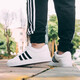 
Adidas new men's shoes sneakers summer low-top cushioning and anti-slip casual canvas shoes breathable and lightweight AW3889/small white shoes 43