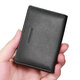 
Ianma first layer cowhide card bag business card holder for men and women business leather business card box Large capacity driver's license leather case card bag 98 black window position