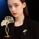 Ancient four-leaf clover brooch, high-end women's exquisite niche corsage gift box, light luxury and elegant suit, suit pin, scarf button, high-end brooch three-piece gift box