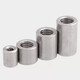 Bingneng 304 stainless steel fine tooth heightening and lengthening hexagonal nut cylindrical joint screw nut butt connection nut column hexagonal M16*1*30*S22 2 pieces