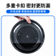 幸丽880/1080/2000ml扁圆形盆打包盒香锅冒菜黄焖鸡一次性外卖快餐盒 880ml高盖透明圆盆（150套）