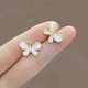 Bow small brooch for women, high-end opal collar, anti-exposure buckle, no sewing, invisible corsage fixing button, 2 pieces