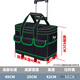 XMSJ pulley tool bag large pull rod roller canvas thickened multi-functional large capacity wear-resistant maintenance electrician main picture