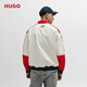 Hugo Herren-Farbblock reguläre Ausgabe Rennspur Jacke 693-rot L.
