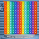 Vitalität Kinder interessante Zahl Crab Kinder Lernspielzeugdrucktastatur Alphanumeric 12x12 Multiplikationsformeln zur Zerstörung der Rattenpionierregenbogen 1-100 Zahlen (Single Rainbow 20cm)