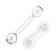 Pupai Lock Fixation Dusinet Sécurité Écluse de la garde-robe pour enfants Boucle de serrure de serrure de serrure Boucle anti-ouverture Boucle courte verrouillage transparent long (2 paquets)