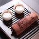 Jingdie 4 pack tea towel thick absorbent tea set accessories cotton and linen coffee table tea table rag pot towel tablecloth tea ceremony 4 pack 2 gray + 2 brown tea charm 30*30cm 400g/