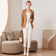 JANE STORY Classic Story Blazer Women's 2025 New Spring and Autumn Professional Wear Commuting High-end Suit Formal Top Caramel Color M
