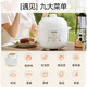 SUPOR electric stew pot with capacity of 1-3 people, bird's nest stew, baby food supplement multi-function pot, baby bb pot, mini porridge and soup pot DZ10YC882, white porcelain inner pot, easy to clean 1L