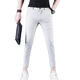 Pantalones de Kurentou Summer Men Pantalones de nueve puntos Men Pantalones casuales de hombres Corea Corea Slim Pequeños Pequeños delgados 2025 Nuevos pantalones para hombres de 9 puntos CJ9905 Negro 33