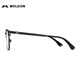 MOLSION myopia glasses men's D-shaped women's model can be matched with a certain number glasses frame anti-blue light MJ7371 B11 bright carbon gun upper eyebrow semi-gloss matte black frame + Yishilu A4 diamond crystal anti-blue light 1.60 pieces (within 600 degrees)