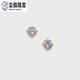 Chenru 925 silver simple small fresh jewelry tanzanite earrings ring necklace Japanese star earrings necklace tanzanite earrings
