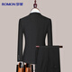 Luo Meng suit men's slim casual professional formal suit business workwear groom wedding dress men's clothing